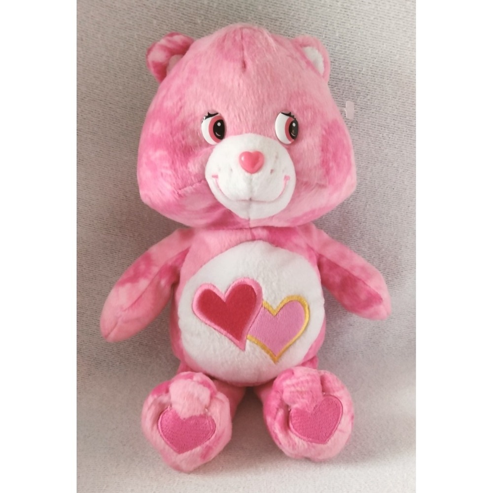 2003 Care Bear LOVE A LOT Tie Dye‎ Care Bear Plush Stuffed Animal Toy 8"